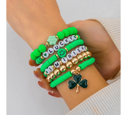 Сінгапурський Браслет Удача з конюшиною для щастя приносить гарне життя