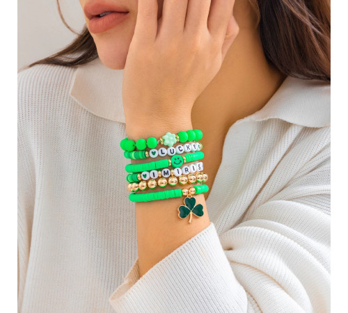 Сінгапурський Браслет Удача з конюшиною для щастя приносить гарне життя