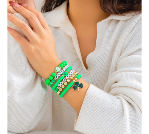 Сінгапурський Браслет Удача з конюшиною для щастя приносить гарне життя