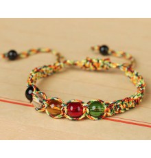 Тибетський Великий Браслет 5 Елементів ручної роботи для Енергії, Здоров'я, Баланса для Нейтралізації негативу