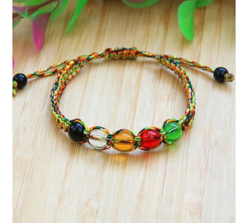 Тибетський Великий Браслет 5 Елементів ручної роботи для Енергії, Здоров'я, Баланса для Нейтралізації негативу