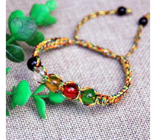 Тибетський Великий Браслет 5 Елементів ручної роботи для Енергії, Здоров'я, Баланса для Нейтралізації негативу