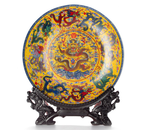 Малазійська тарілка 9 драконів приносять дуже велику удачу та захищають вас від небезпеки Ліліан Ту