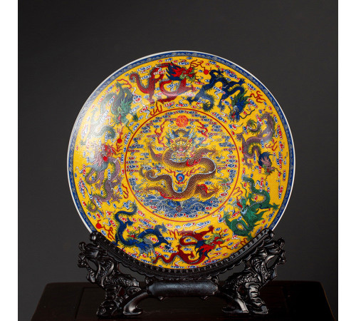 Малазійська тарілка 9 драконів приносять дуже велику удачу та захищають вас від небезпеки Ліліан Ту