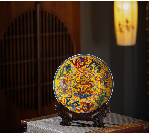 Малазійська тарілка 9 драконів приносять дуже велику удачу та захищають вас від небезпеки Ліліан Ту