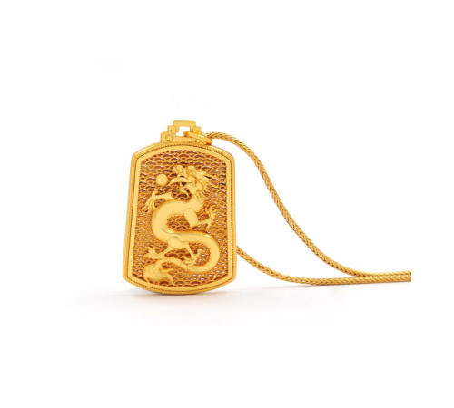 Золота Підвіска Небесний дракон для процвітання, влади та успіху з Малайзії