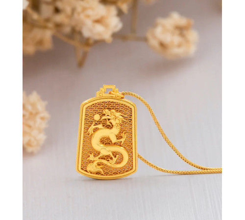 Золота Підвіска Небесний дракон для процвітання, влади та успіху з Малайзії