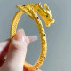 Золотий Браслет Дракон Мільйонера для процвітання і Здоров'я заряджений на виконання бажань амулет