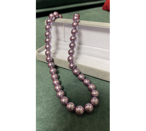 Перлове намисто з Малазійських лавандових перлів Akoya Клас AAA із сережками та браслетом для багатства