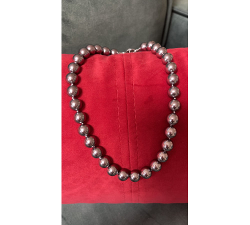 Фіолетове намисто перлів Малайзії Akoya Клас AAA з фіанітами для Багатства, Здоров'я та удачі