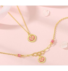 Золотий комплект Змія підвіска та браслет Змія для Розкішного життя