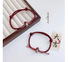 Тибетський браслет Бог Багатства на червоній нитці 7 чакр ручної роботи для Багатства та Здоров'я