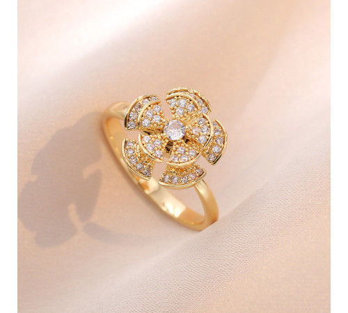 Золота Каблучка Віяло Удачі з п'ятьма обертовими лезами приваблює чудове удачу, від жовтої п'ятірки