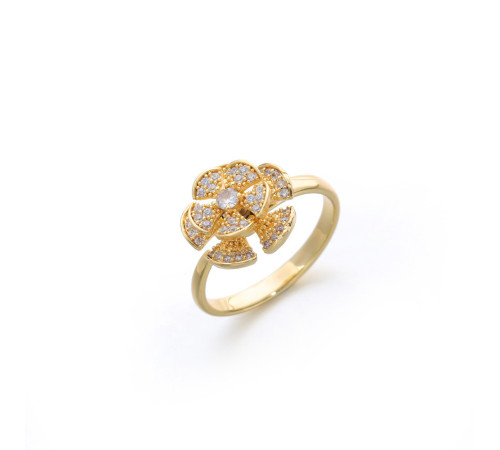 Золота Каблучка Віяло Удачі з п'ятьма обертовими лезами приваблює чудове удачу, від жовтої п'ятірки