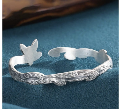 Срібний Браслет Любові 9-хвостої Лиси для приваблення другої половинки та сексуальності