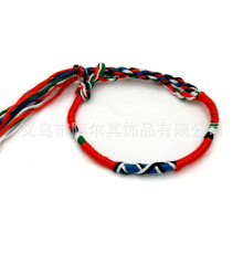 Тибетський Містичний Сакральний браслет амулет ручної роботи червона нитка з 5 стихіями на потік грошей, удача