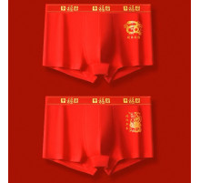 Турмалінові червоні Труси Змія та символом Фук для Великої удачі, Процвітання й Харизми Сінгапур 1 шт.