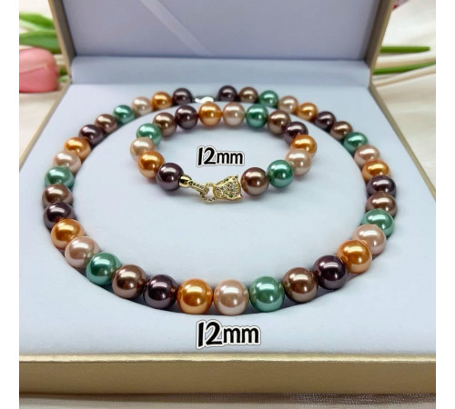 Перлове намисто з браслетом Cartier з Малазійського морського різнобарвних перлів Akoya Клас AAA з фіатом