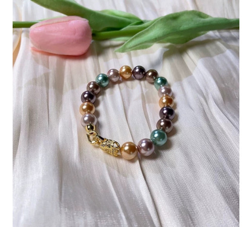 Перлове намисто з браслетом Cartier з Малазійського морського різнобарвних перлів Akoya Клас AAA з фіатом