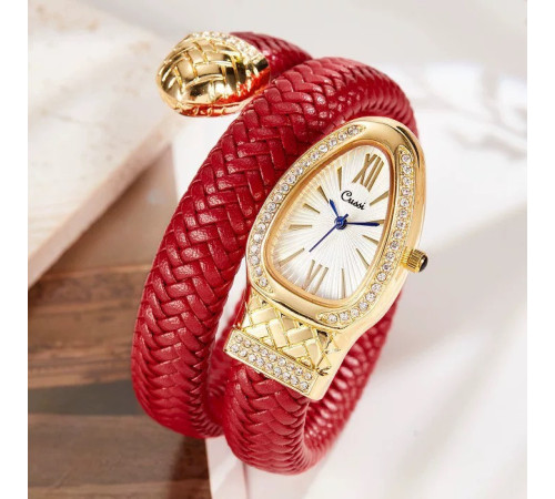 Сінгапурські Годинники Змія червоні для Здоров'я, удачі та Процвітання