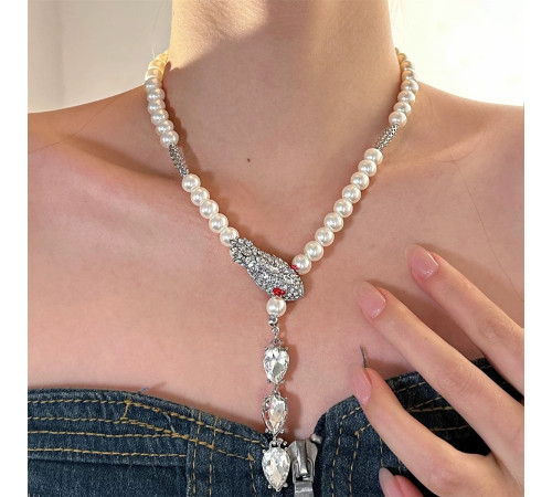 Чокер Набір Змія Підвіска, Сережки для Здоров'я, удачі та Багатства