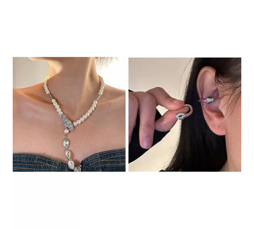 Чокер Набір Змія Підвіска, Сережки для Здоров'я, удачі та Багатства