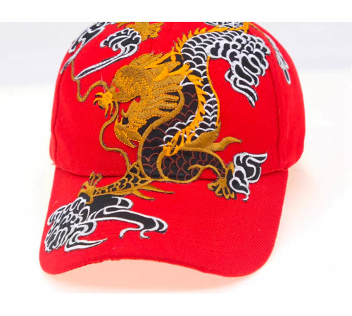Кепка червона з Драконом для видатного успіху удачі, любові та здоров'я на 9 період
