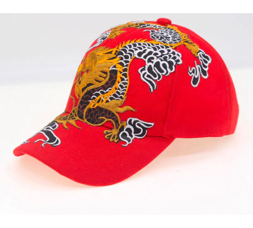 Кепка червона з Драконом для видатного успіху удачі, любові та здоров'я на 9 період