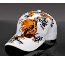 Кепка біла з Драконом для видатного успіху удачі, любові та здоров'я на 9 період