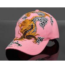 Кепка рожева з Драконом для видатного успіху удачі, любові та здоров'я на 9 період