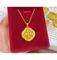 Позолочена підвіска чотирилиста конюшина для удачі та гарних відносин, позитивних змін