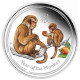 Сріблена монета Мавпа для міцного здоров'я, багатства та щастя