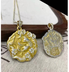 Срібна підвіска 9-хвостової лисиці амулет Любові приваблює популярність, процвітання удачу та велике кохання