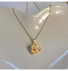 Позолочена підвіска 9-хвостої лисиці принесе вам кохання, Красу, Процвітання й Удачу