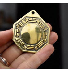 Дзеркало Багуа Сінгапур сильний захист від негативної енергії Ці та злих духів 3x3см