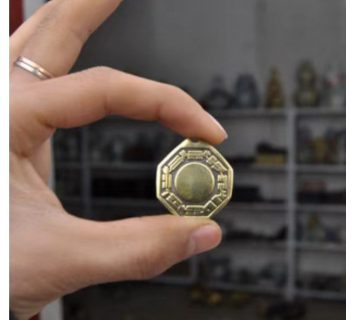 Дзеркало Багуа Сінгапур сильний захист від негативної енергії Ці та злих духів 3x3см