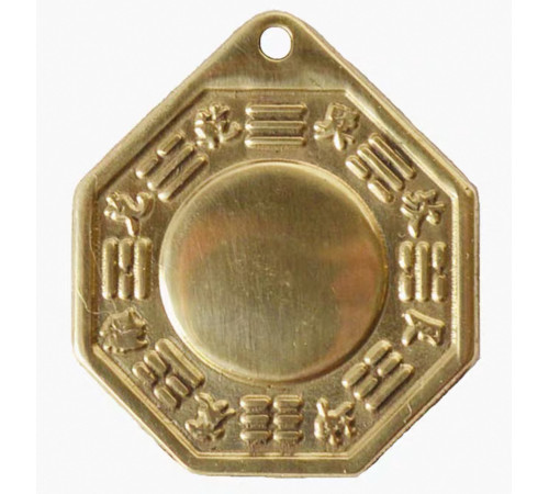 Дзеркало Багуа Сінгапур сильний захист від негативної енергії Ці та злих духів 3x3см