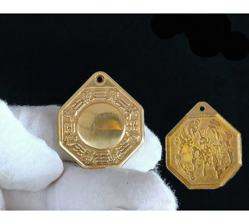 Дзеркало Багуа Сінгапур сильний захист від негативної енергії Ці та злих духів 3x3см