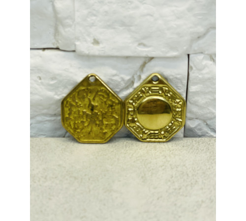 Дзеркало Багуа Сінгапур сильний захист від негативної енергії Ці та злих духів 3x3см