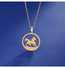 Позолочена підвіска Кінь — для залучення радості у ваше життя