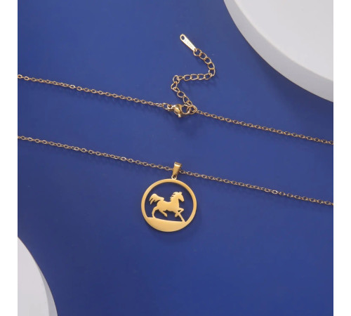 Позолочена підвіска Кінь — для залучення радості у ваше життя