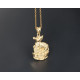 Позолочена підвіска Пацюк з монетою Багатства принесе вам грошовий успіх та достаток
