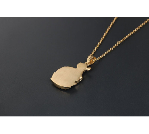 Позолочена підвіска Пацюк з монетою Багатства принесе вам грошовий успіх та достаток