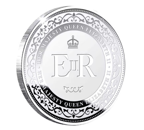 Пам'ятна колекційна срібна монета красивої королеви Єлизавети II