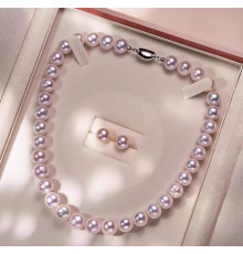Перлове Рожеве намисто з Сережками з Малайзії — принесе Багатство, Любов, Удачу