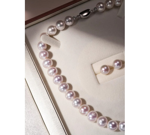 Перлове Рожеве намисто з Сережками з Малайзії — принесе Багатство, Любов, Удачу