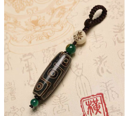 Брелок Дев'ятигла Дзі для Багатства, Успіху, Удачі