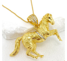 Позолочена підвіска швидка Кінь — позитивні зміни, збільшення ваших грошей