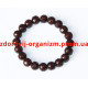 Турмаліновий браслет коричневий круглий (турманієвий браслет)