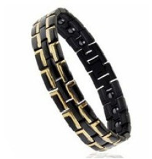 Турмаліновий браслет чорний із магнітами 4В1 Вековий Схід